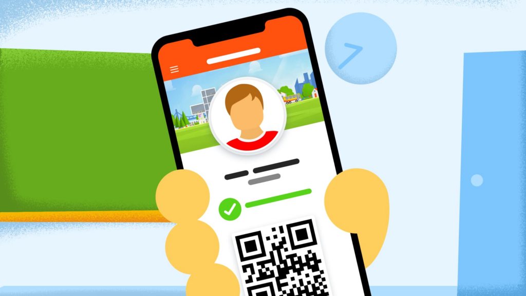 Smartschool QR codes in Colibris